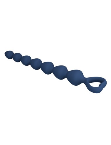 MR PLAY - BLUE SILICONE ANAL BEADS & ANAL PLUG 26.7 CM