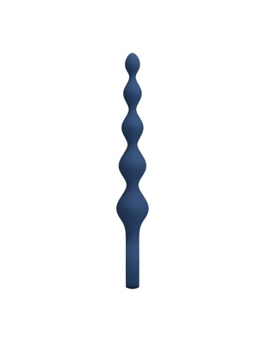 MR PLAY - BLUE SILICONE ANAL BEADS & ANAL PLUG 20.4 CM
