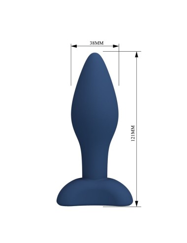 MR PLAY - TAPERED SILICONE ANAL PLUG BLUE L