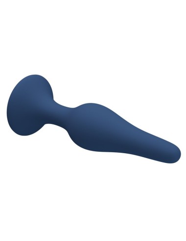 MR PLAY - SLIM SILICONE ANAL PLUG BLUE L