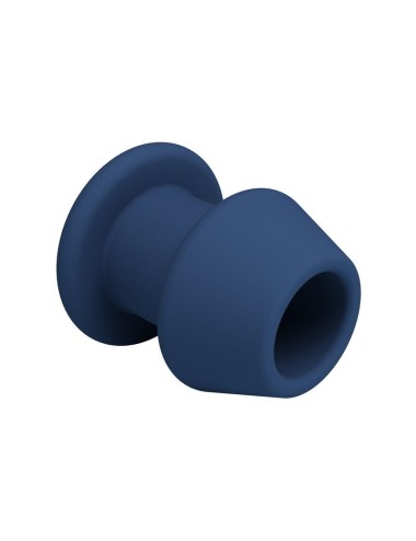 MR PLAY - JACK BLUE SILICONE HOLLOW ANAL PLUG SIZE S