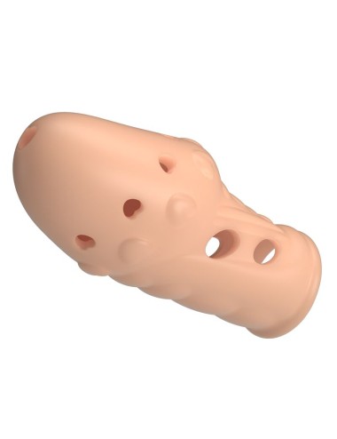 PRETTY LOVE - SOCKER TEXTURED PENIS SLEEVE NATURAL