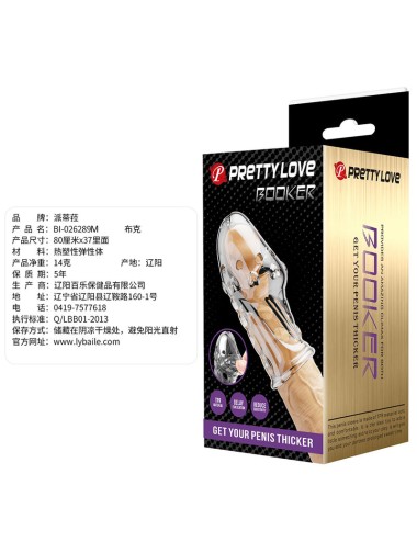 PRETTY LOVE - ROCKER PENIS SLEEVE GET YOUR PENIS THICKER TRANSPARENT