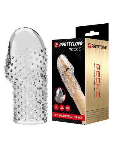 PRETTY LOVE - GEEK'S PENIS SLEEVE GET YOUR PENIS THICKER TRANSPARENT