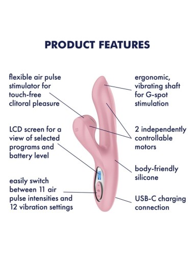 SATISFYER - PRO+ G-SPOT GENERATION 2 PINK