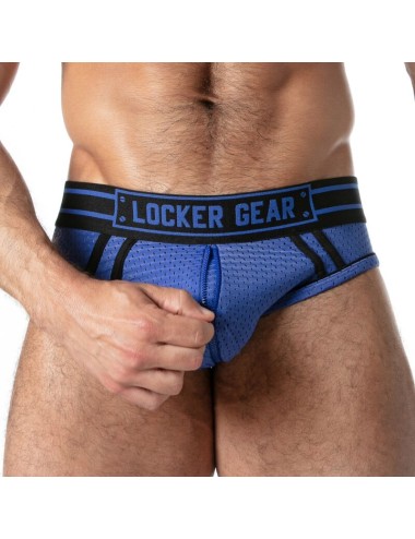 LOCKER GEAR - SPORT MESH JOCK BRIEF BLUE M