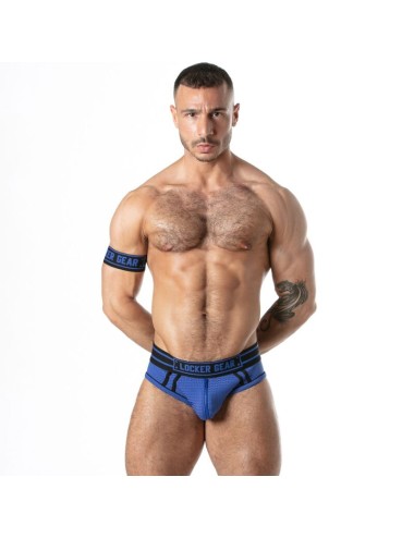 LOCKER GEAR - SPORT MESH JOCK BRIEF BLUE L