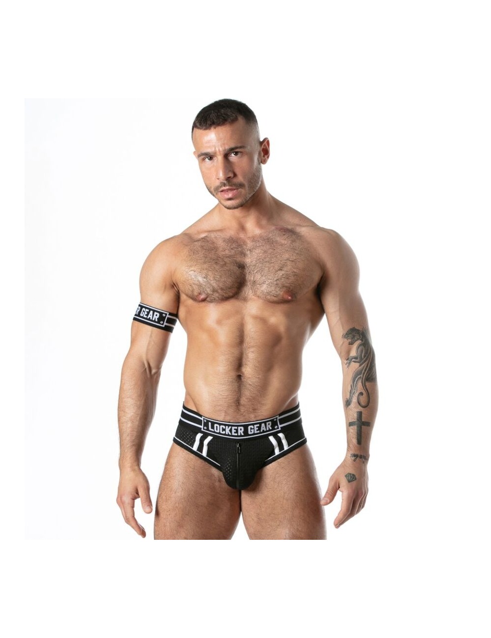 LOCKER GEAR - SPORT MESH JOCK BRIEF BLACK M