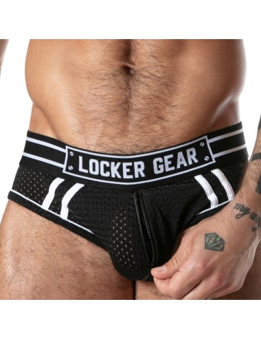 LOCKER GEAR - SPORT MESH JOCK BRIEF BLACK M