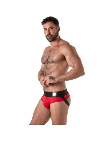 LOCKER GEAR - WIDE WAISTBAND JOCK BRIEF RED M