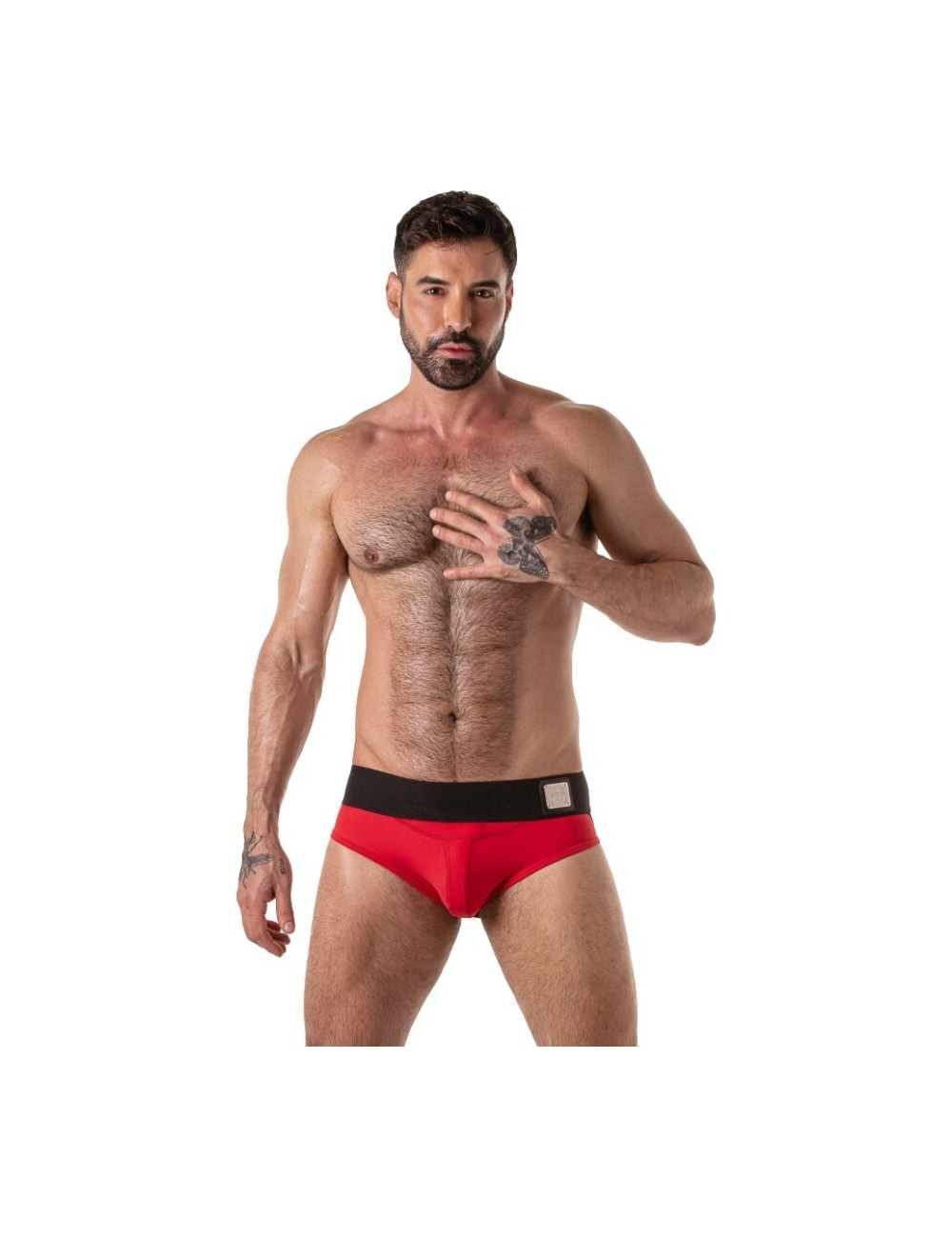 LOCKER GEAR - WIDE WAISTBAND JOCK BRIEF RED L