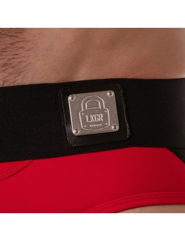 LOCKER GEAR - WIDE WAISTBAND JOCK BRIEF RED L