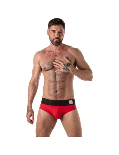 LOCKER GEAR - WIDE WAISTBAND JOCK BRIEF RED XL