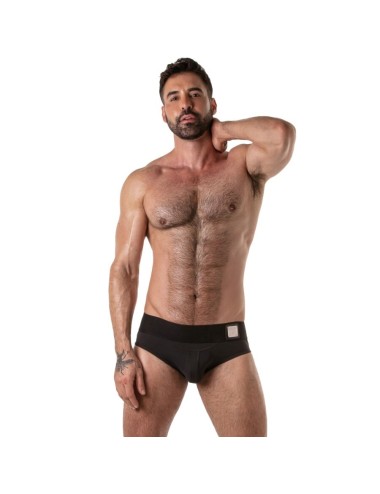 LOCKER GEAR - WIDE WAISTBAND JOCK BRIEF BLACK L