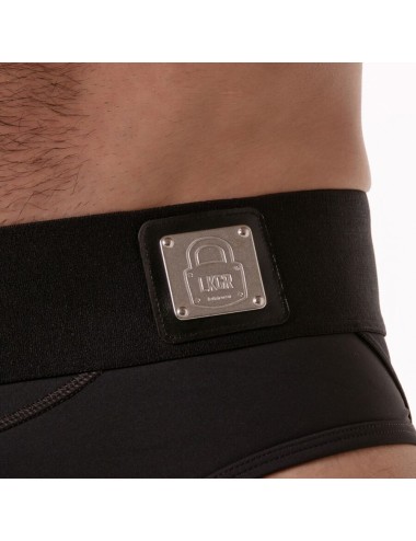 LOCKER GEAR - WIDE WAISTBAND JOCK BRIEF BLACK L