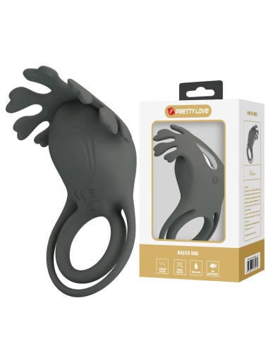 PRETTY LOVE - RECHARGEABLE VIBRATING RING WITH STIMULATOR