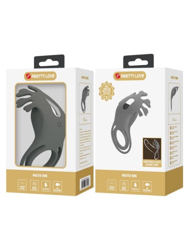 PRETTY LOVE - RECHARGEABLE VIBRATING RING WITH STIMULATOR