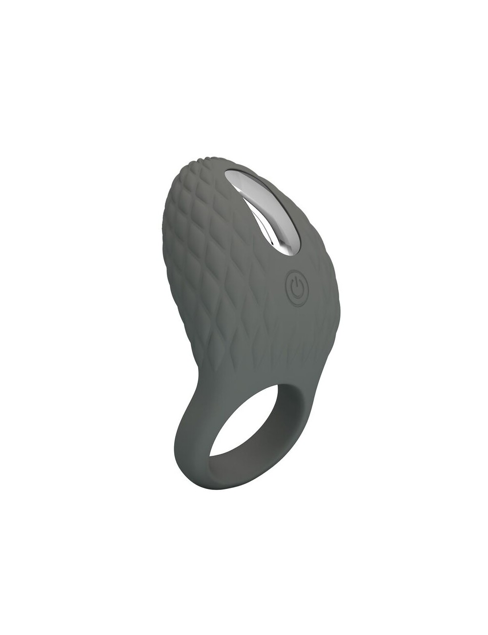 PRETTY LOVE - RECHARGEABLE TEXTURED VIBRATING RING WITH STIMULATOR