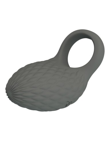 PRETTY LOVE - RECHARGEABLE TEXTURED VIBRATING RING WITH STIMULATOR