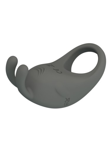 PRETTY LOVE - RECHARGEABLE VIBRATING RING WITH RABBIT STIMULATOR
