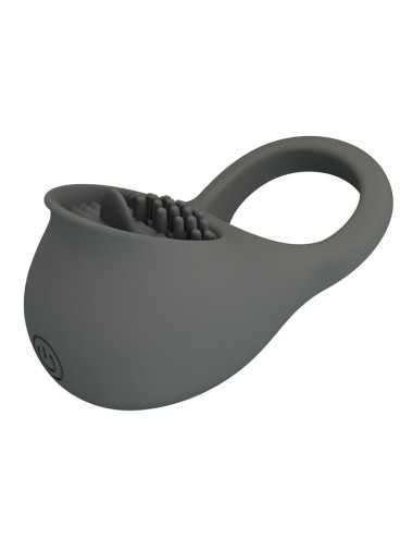 PRETTY LOVE - RECHARGEABLE VIBRATING RING WITH ORAL STIMULATION