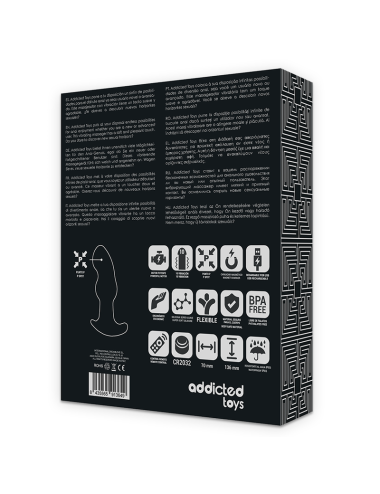 ADDICTED TOYS - REMOTE CONTROL PLUG ANAL P-SPOT BLACK