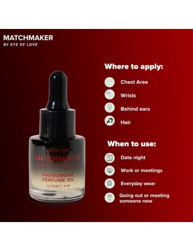EYE OF LOVE - MATCHMAKER BLACK DIAMOND PHEROMONE PERFUME OIL 20 ML