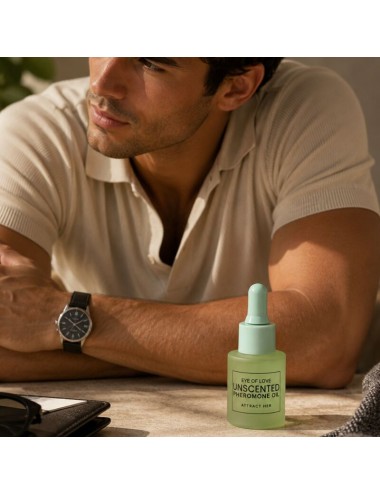 EYE OF LOVE - PHEROMONE-INFUSED PERFUMED OIL FOR MEN, FRAGRANCE-FREE, 20 ML