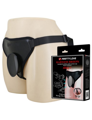 PRETTY LOVE - UNIVERSAL STRAP-ON HARNESS BLACK