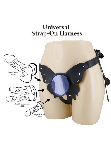 PRETTY LOVE - YETI STRAP-ON HARNESS WITH SUCTION DILDO FLESH
