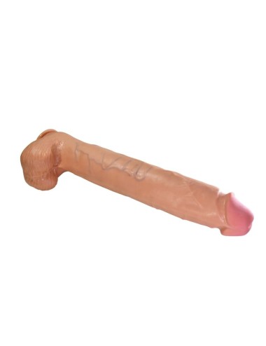 PRETTY LOVE - RAEL FLEXIBLE REALISTIC DILDO WITH SUCTION CUP 40 CM -Ø- 6 CM BROWN