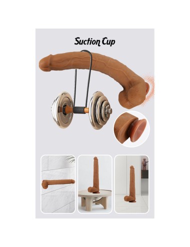 PRETTY LOVE - VIGGO REALISTIC SOFT-TOUCH SKIN-SLIDING DILDO 36,5 CM BROWN