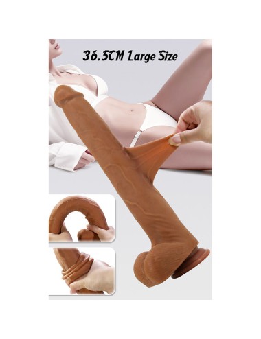 PRETTY LOVE - VIGGO REALISTIC SOFT-TOUCH SKIN-SLIDING DILDO 36,5 CM BROWN
