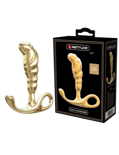PRETTY LOVE - JACK ZINC ALLOY PROSTATE MASSAGER GOLD