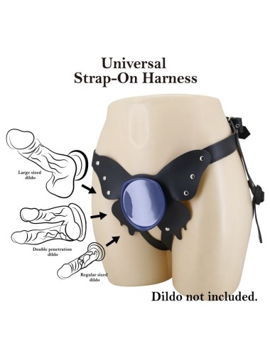 PRETTY LOVE - UNIVERSAL STRAP-ON HARNESS BRIEFS BLACK AND BLUE
