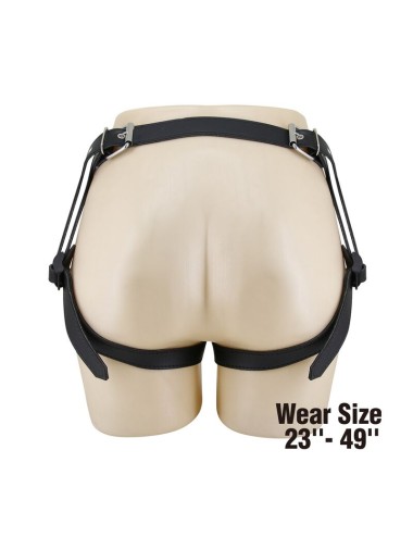 PRETTY LOVE - UNIVERSAL STRAP-ON HARNESS BRIEFS BLACK AND BLUE