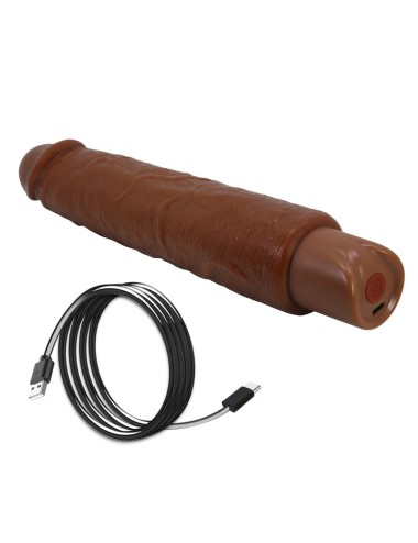 PRETTY LOVE - GAVIN REALISTIC VIBRATOR 25 CM Ø 5 CM BROWN