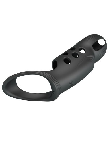 PRETTY LOVE - CRAIG RECHARGEABLE VIBRATING PENIS RING BLACK