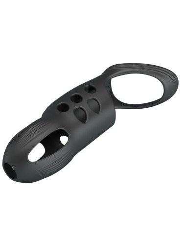 PRETTY LOVE - CRAIG RECHARGEABLE VIBRATING PENIS RING BLACK