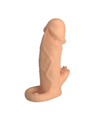 PRETTY LOVE - RODERIC PENIS EXTENSION SLEEVE 13 CM Ø 3.8 CM NATURAL