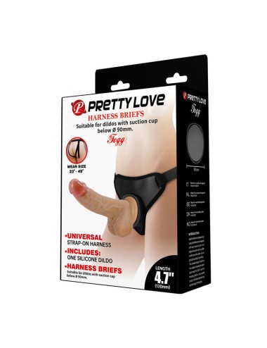 PRETTY LOVE - UNIVERSAL STRAP-ON HARNESS WITH REALISTIC DILDO