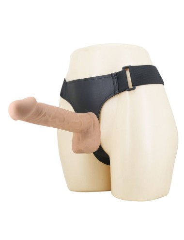 PRETTY LOVE - KASPAR HARNESS WITH FLEXIBLE DILDO 21 CM Ø 5 CM NATURAL