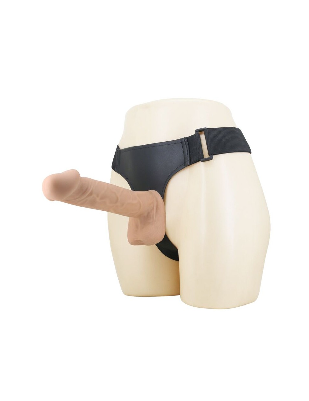 PRETTY LOVE - KASPAR HARNESS WITH FLEXIBLE DILDO 21 CM Ø 5 CM NATURAL