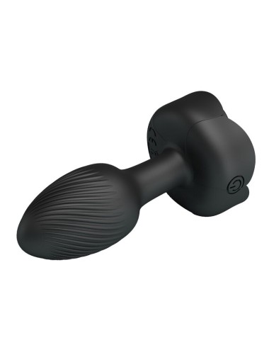 PRETTY LOVE - RECHARGEABLE VIBRATING ANAL PLUG 10 MODES BLACK