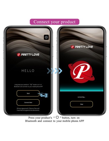PRETTY LOVE - HAZELYNN 12 FUNCTION APP CONTROL MASSAGER PINK