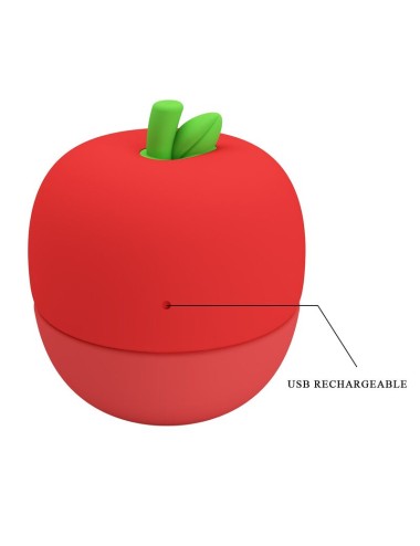 PRETTY LOVE - RECHARGEABLE TONGUE EFFECT CLITORAL STIMULATOR RED