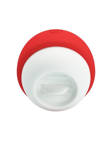 PRETTY LOVE - RECHARGEABLE TONGUE EFFECT CLITORAL STIMULATOR RED