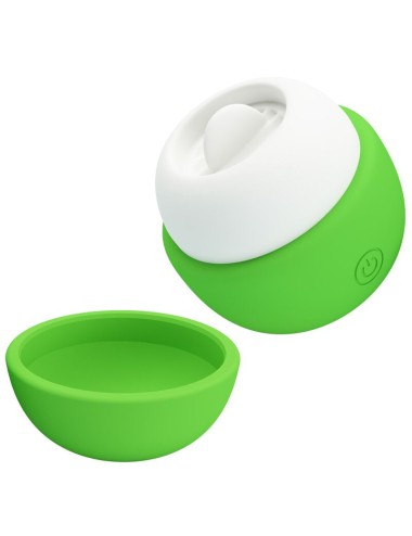 PRETTY LOVE - RECHARGEABLE TONGUE EFFECT CLITORAL STIMULATOR GREEN