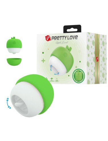PRETTY LOVE - RECHARGEABLE TONGUE EFFECT CLITORAL STIMULATOR GREEN