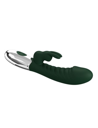 PRETTY LOVE - NAUGHTY BUNNY RABBIT VIBRATOR 30 FUNCTIONS USB RECHARGEABLE GREEN